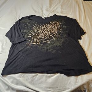 Just My Size Black Blouse Size 2X